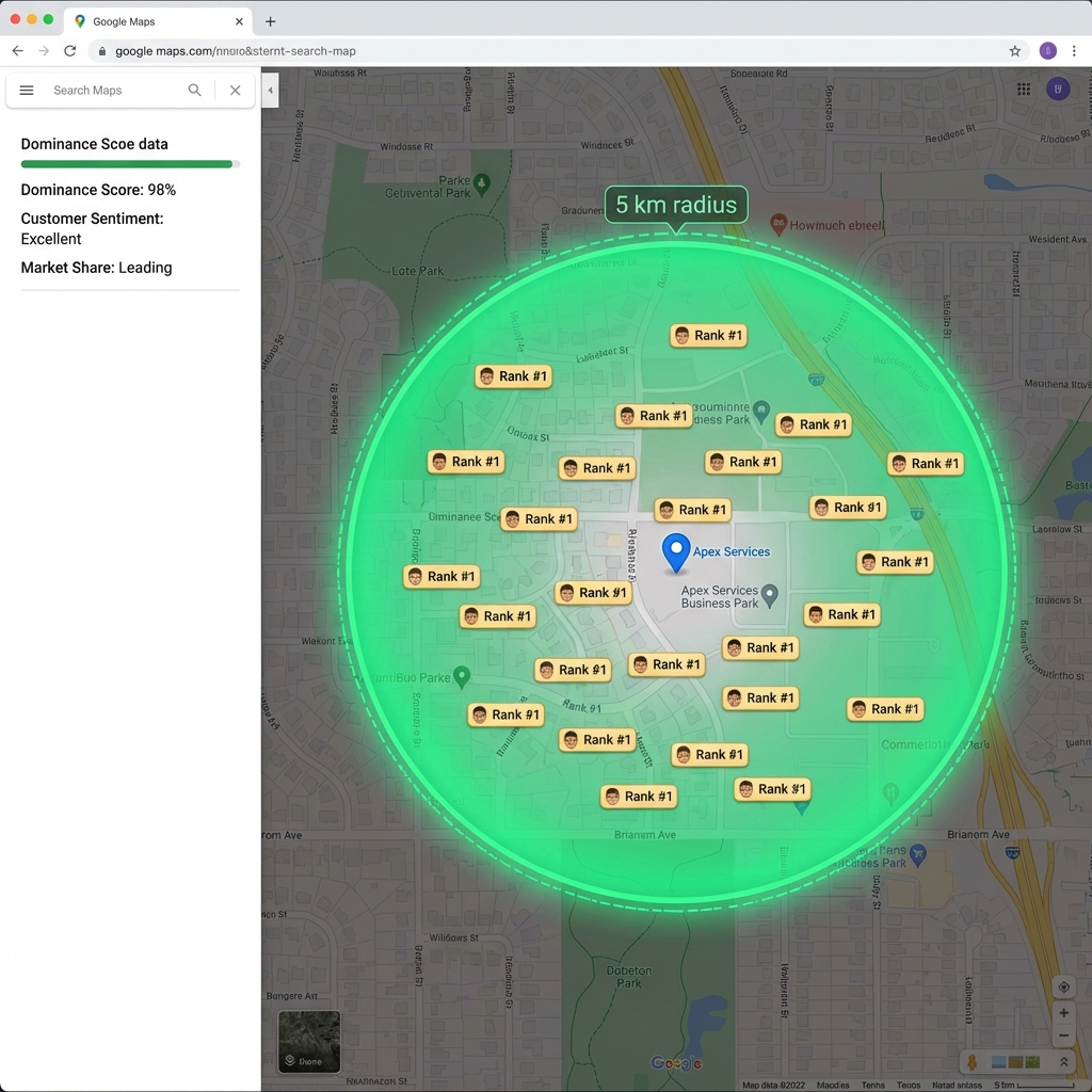 How Local Businesses Can Dominate a 5 Km Radius Using KML Mapping